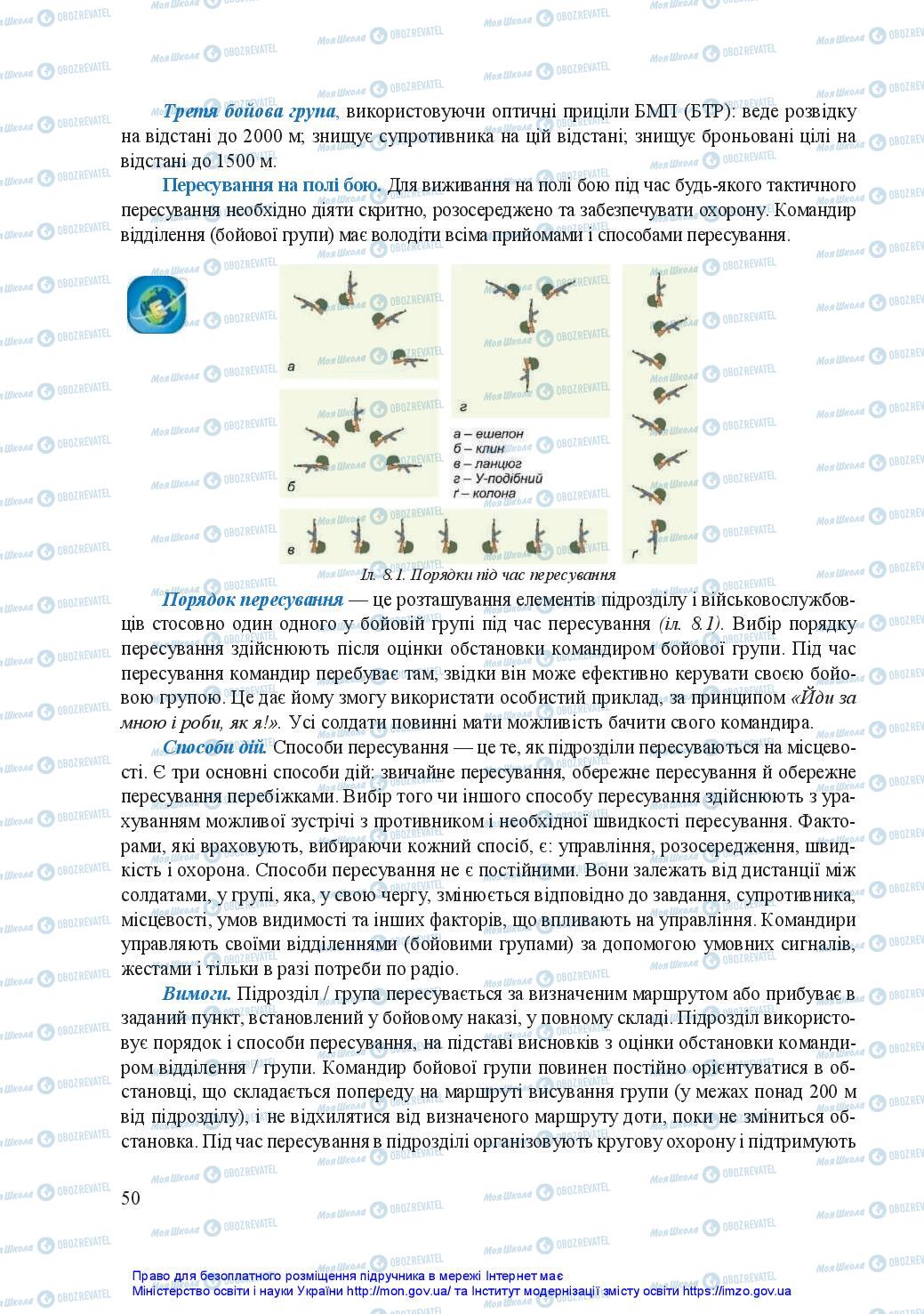 Підручники Захист Вітчизни 11 клас сторінка 50