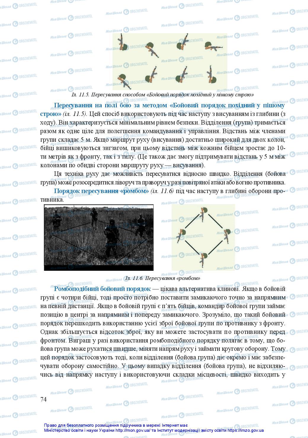 Підручники Захист Вітчизни 11 клас сторінка 74