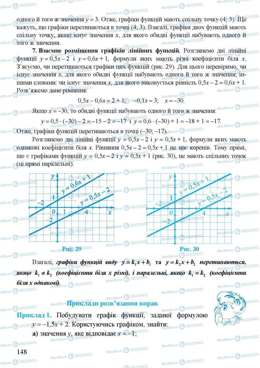 Підручники Алгебра 7 клас сторінка 148