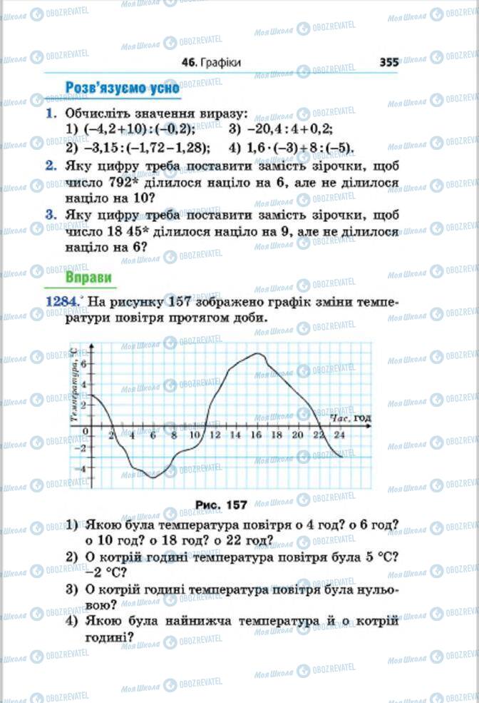 Підручники Математика 6 клас сторінка 355