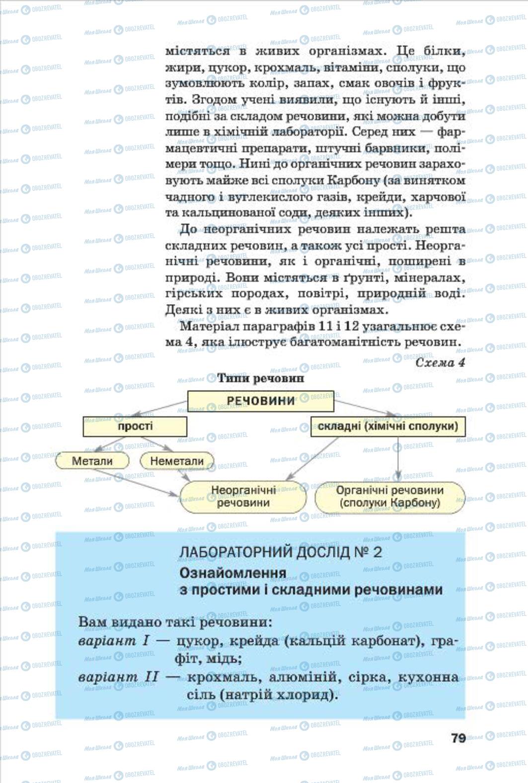 Підручники Хімія 7 клас сторінка 79