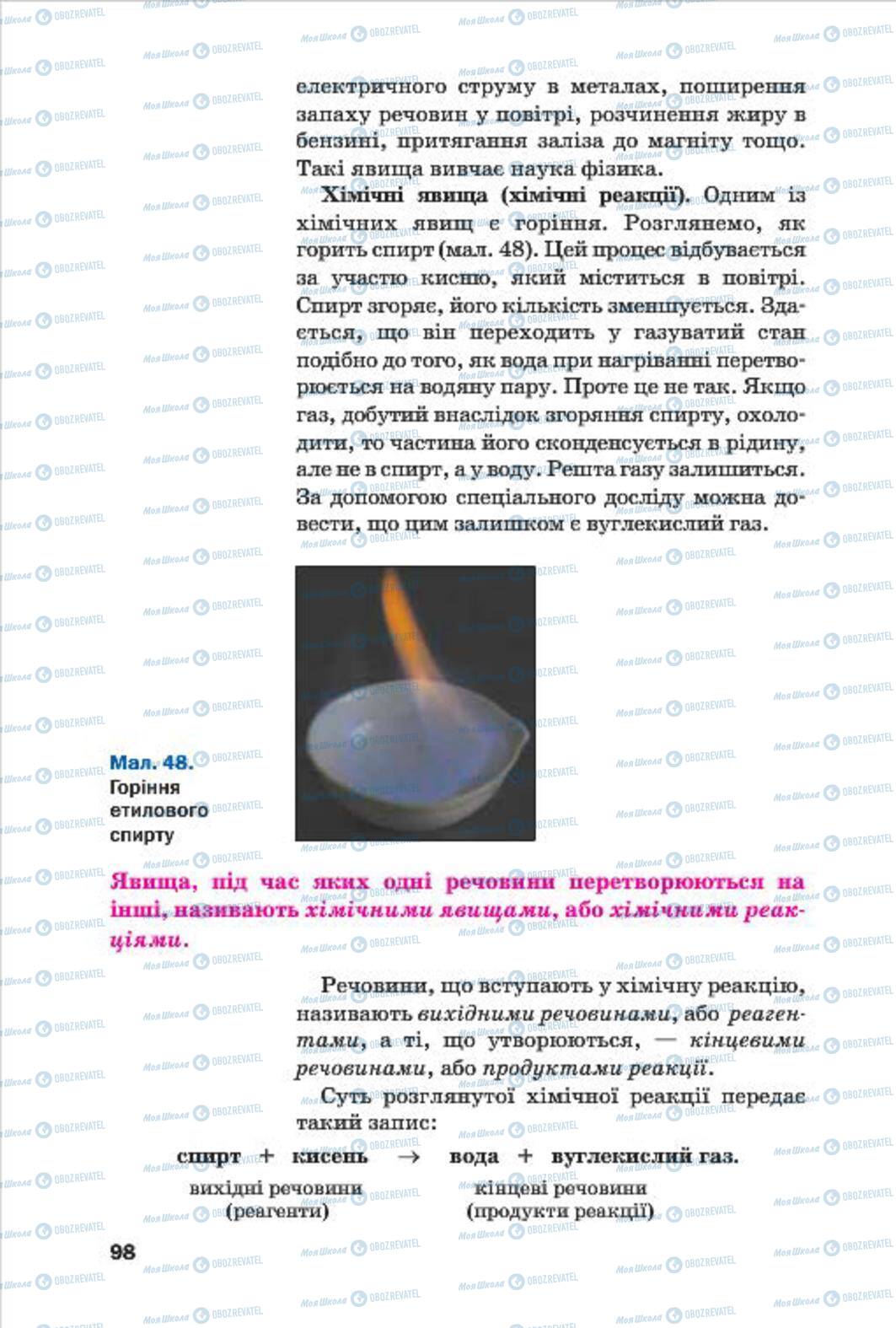 Підручники Хімія 7 клас сторінка 98