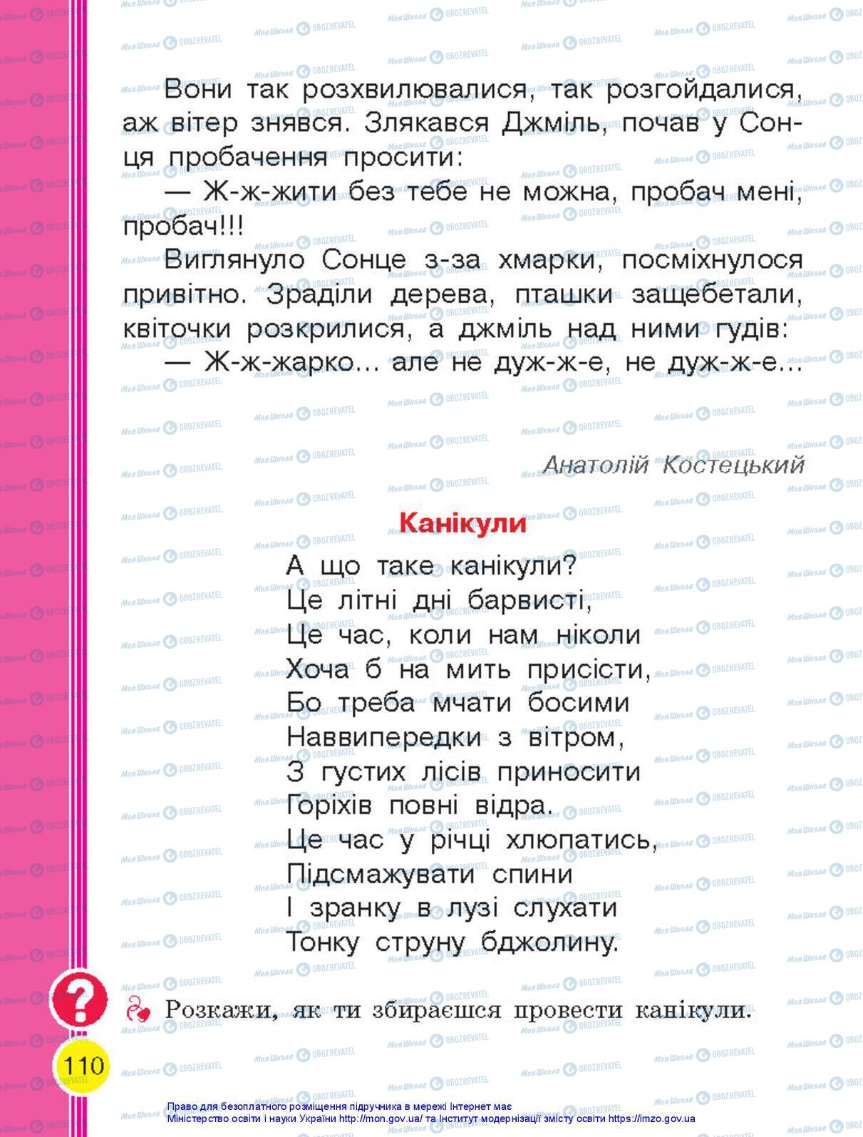 Підручники Українська мова 1 клас сторінка 117