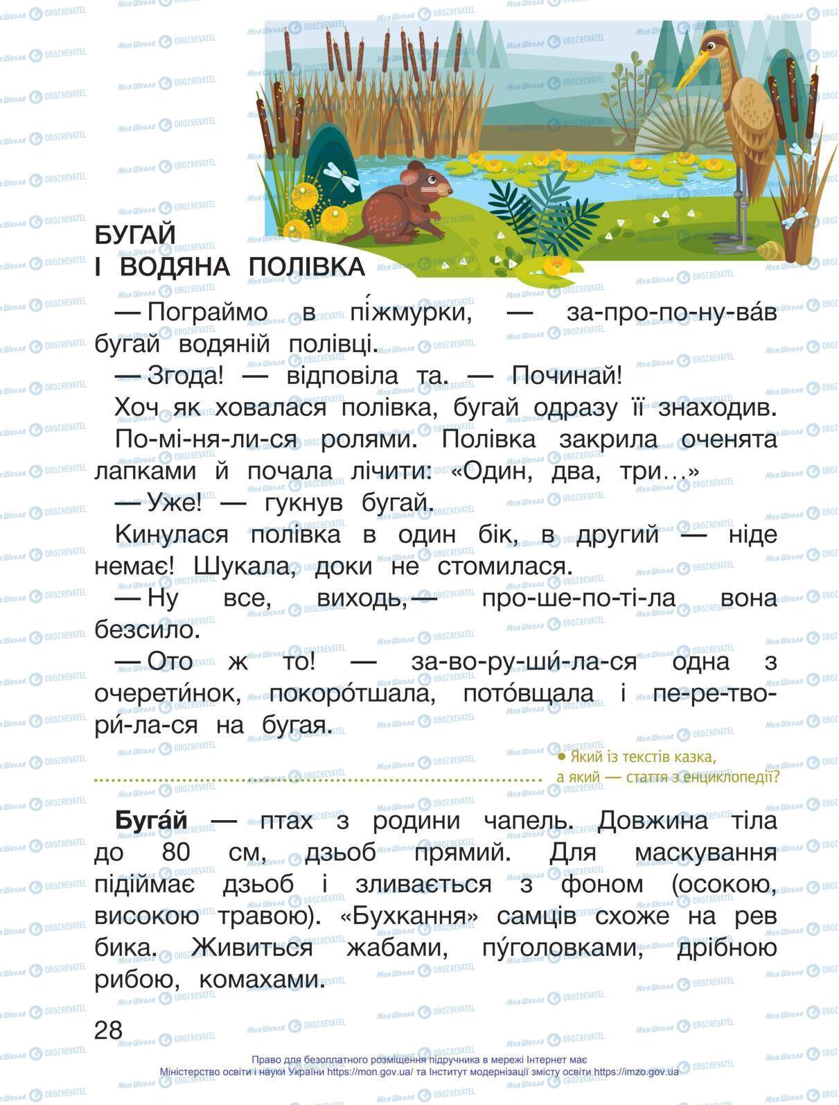 Підручники Українська мова 1 клас сторінка 28