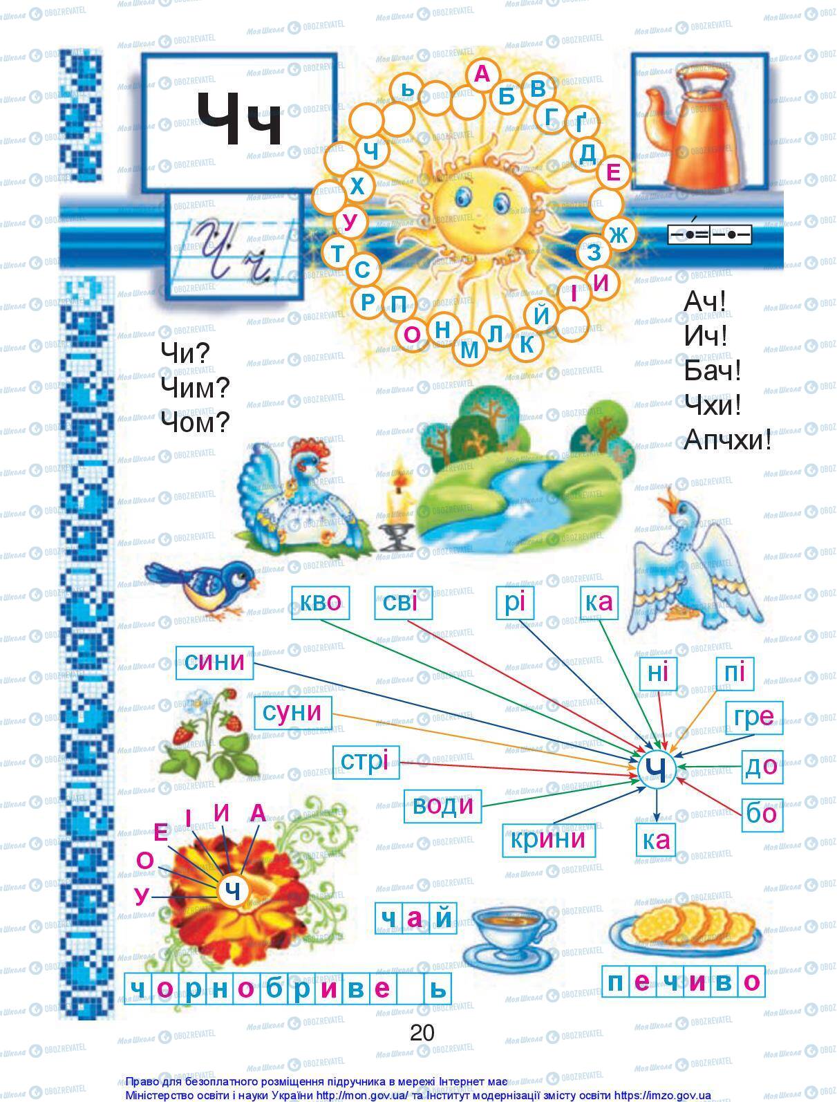 Підручники Українська мова 1 клас сторінка 20