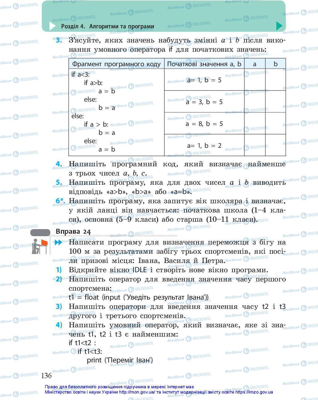 Підручники Інформатика 5 клас сторінка 136