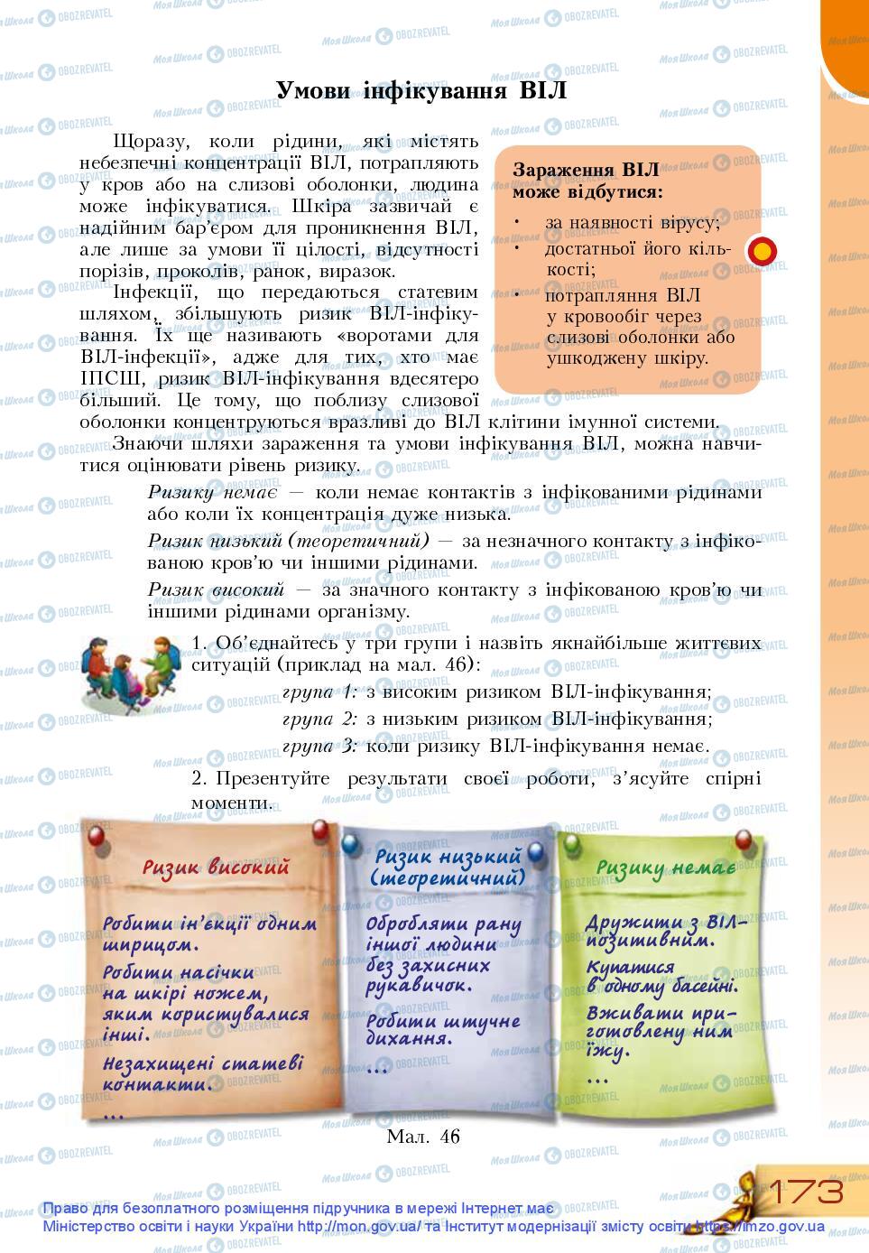 Підручники Основи здоров'я 9 клас сторінка 173