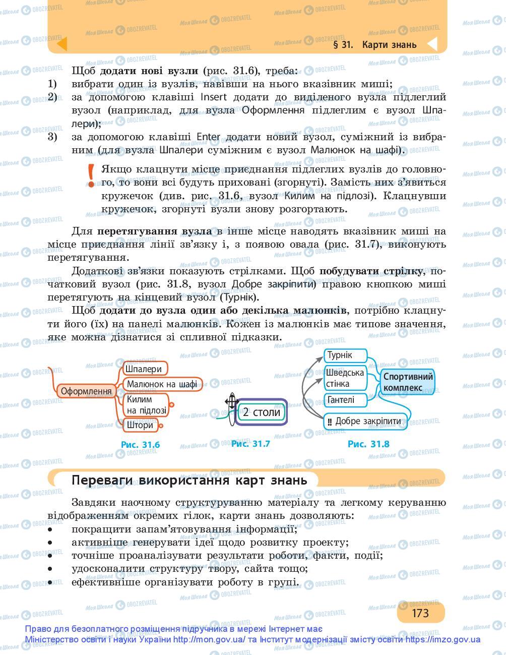 Підручники Інформатика 9 клас сторінка 173