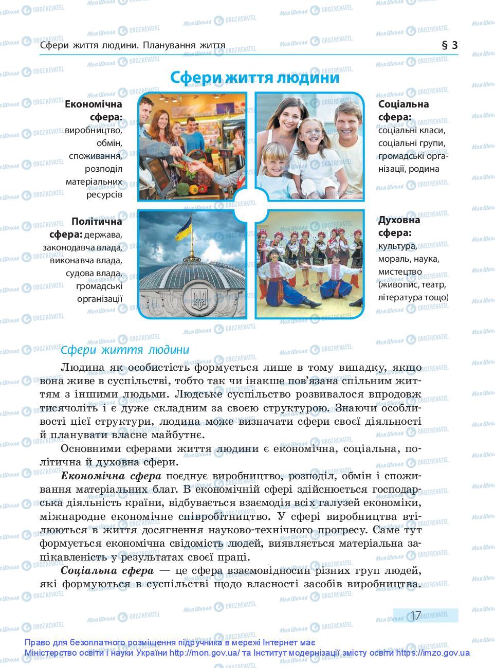 Підручники Основи здоров'я 9 клас сторінка 17