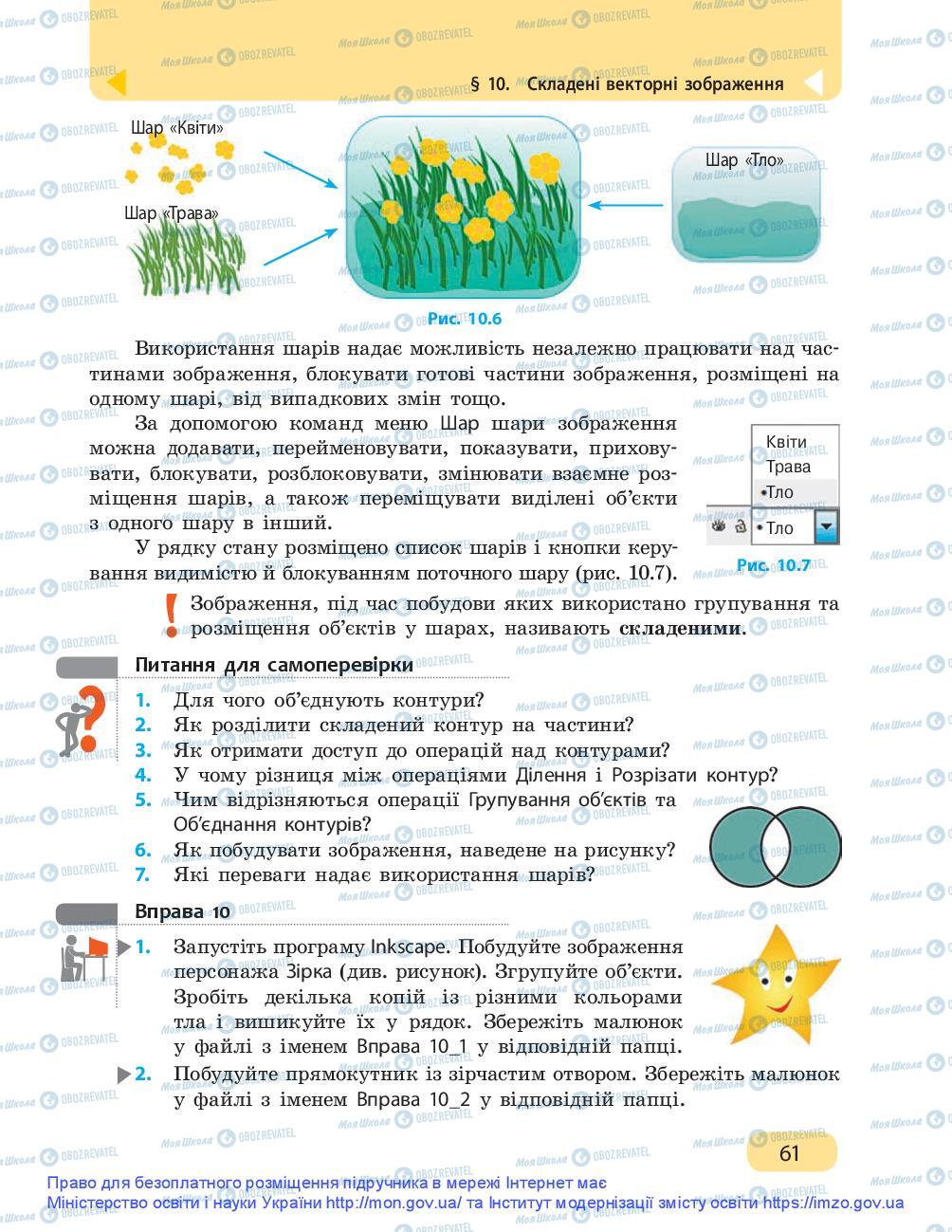 Підручники Інформатика 9 клас сторінка 61