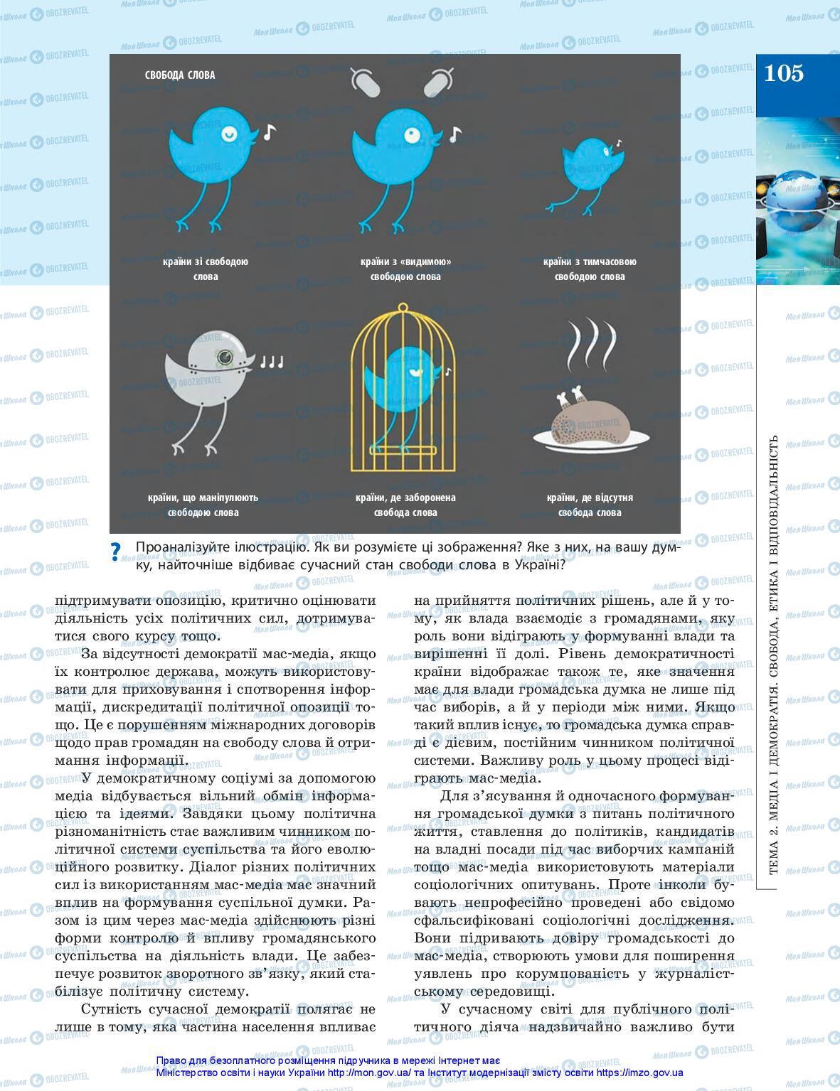 Підручники Громадянська освіта 10 клас сторінка 105