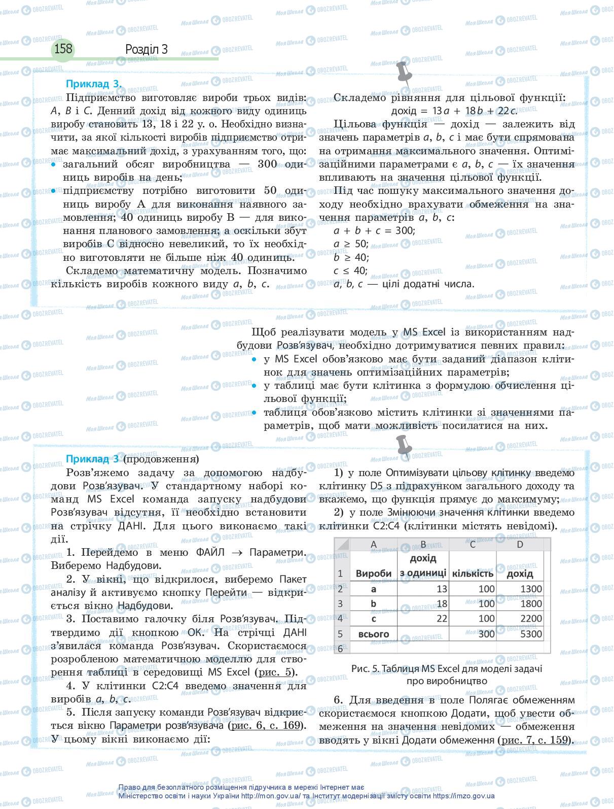 Підручники Інформатика 10 клас сторінка 158
