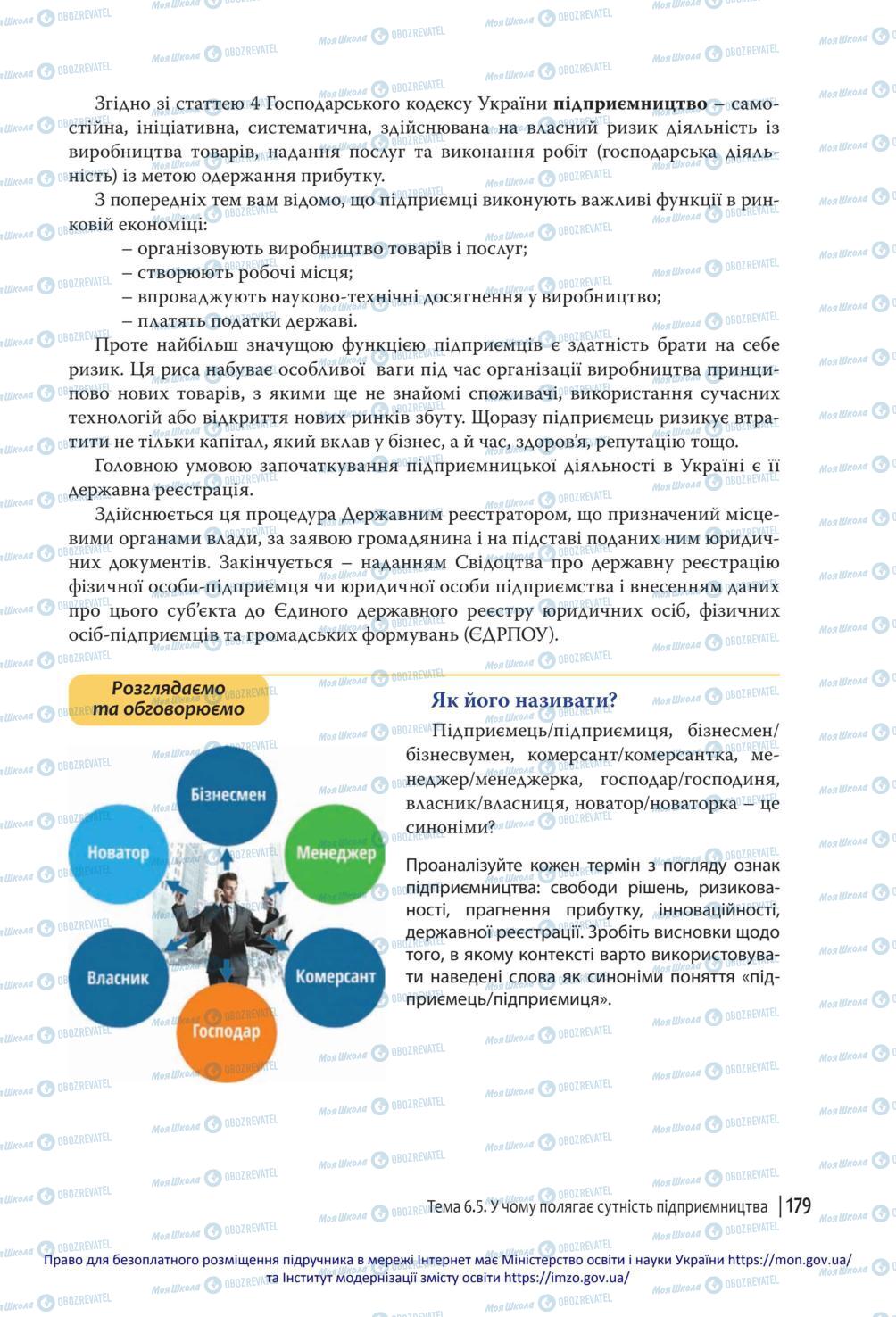 Учебники Гражданское образование 10 класс страница 179