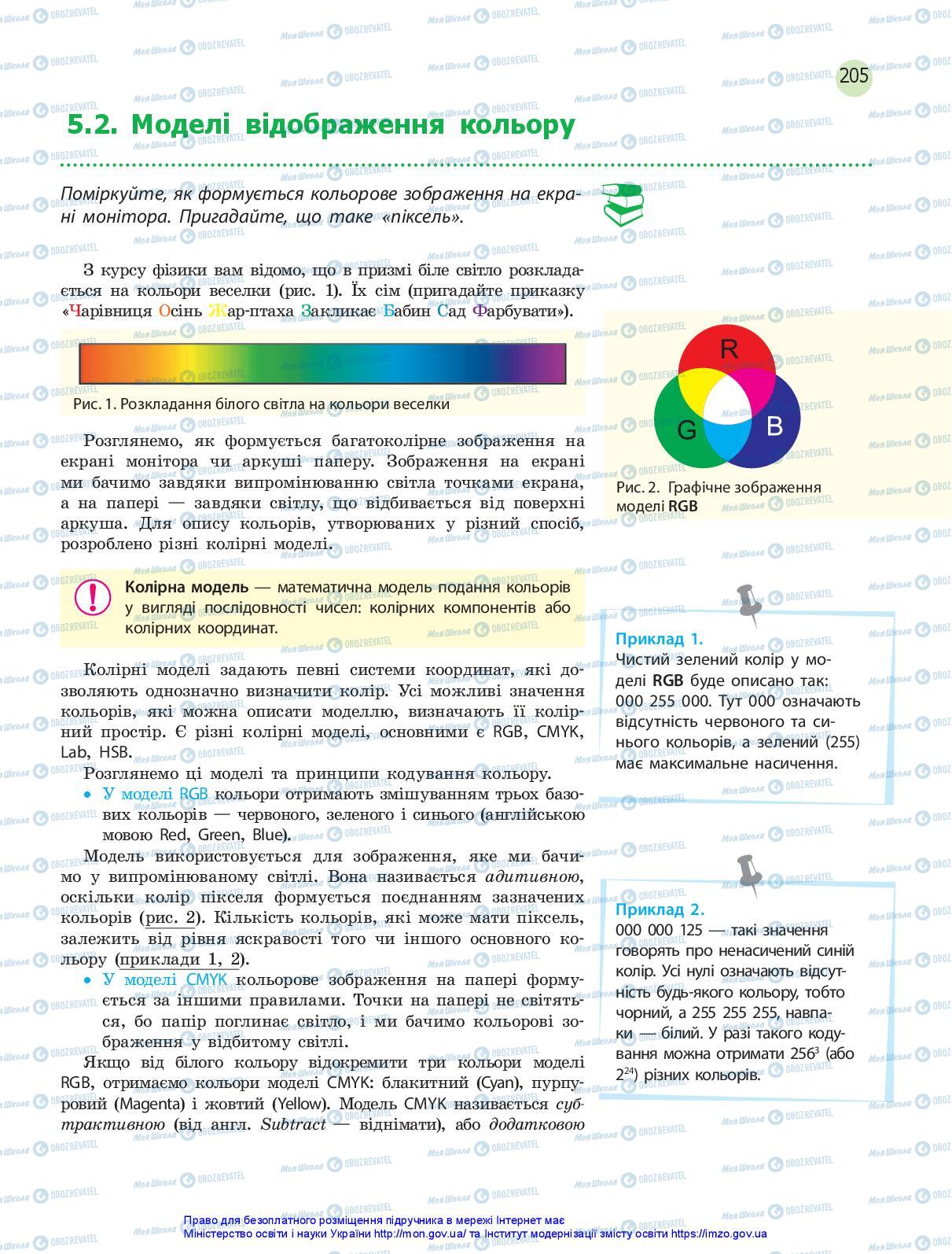 Підручники Інформатика 10 клас сторінка 205