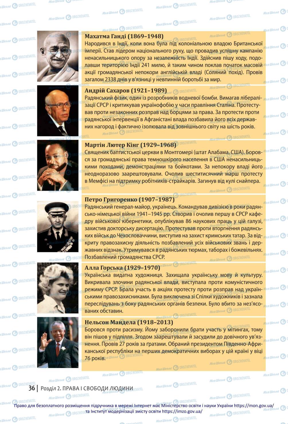 Підручники Громадянська освіта 10 клас сторінка 36