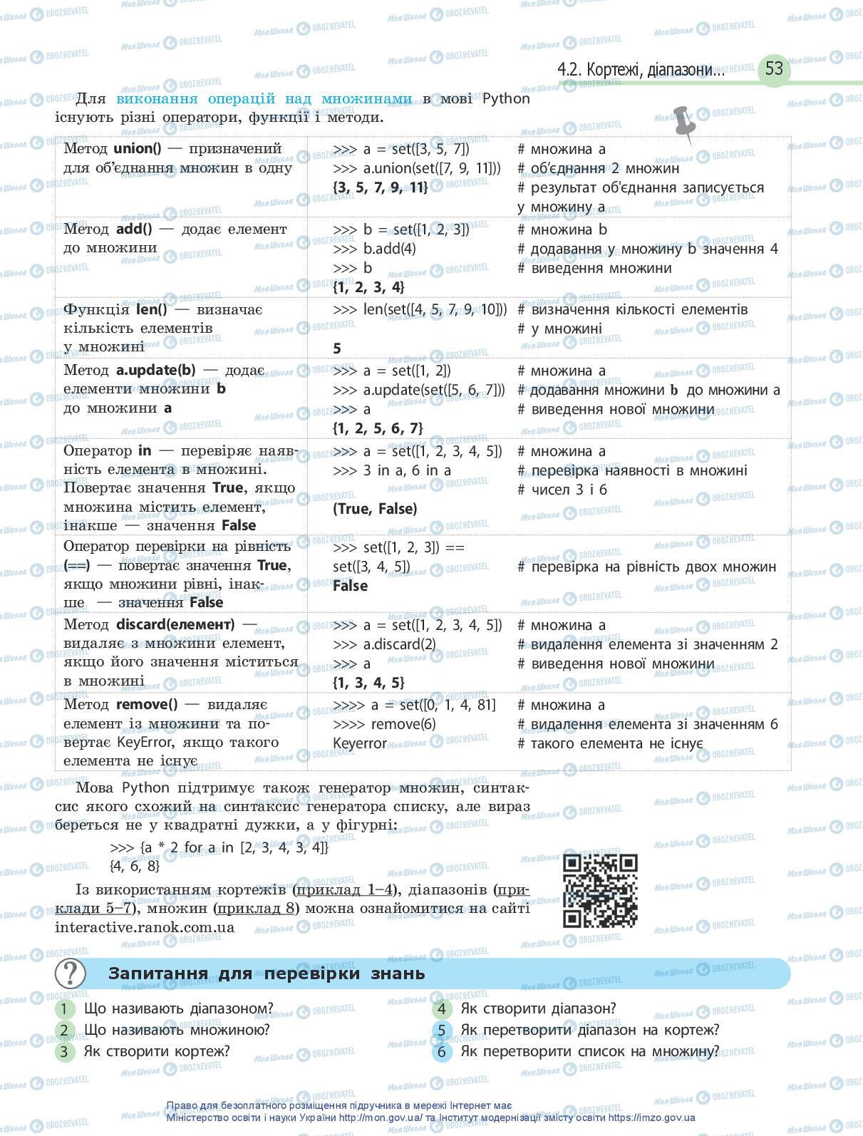Підручники Інформатика 10 клас сторінка 53