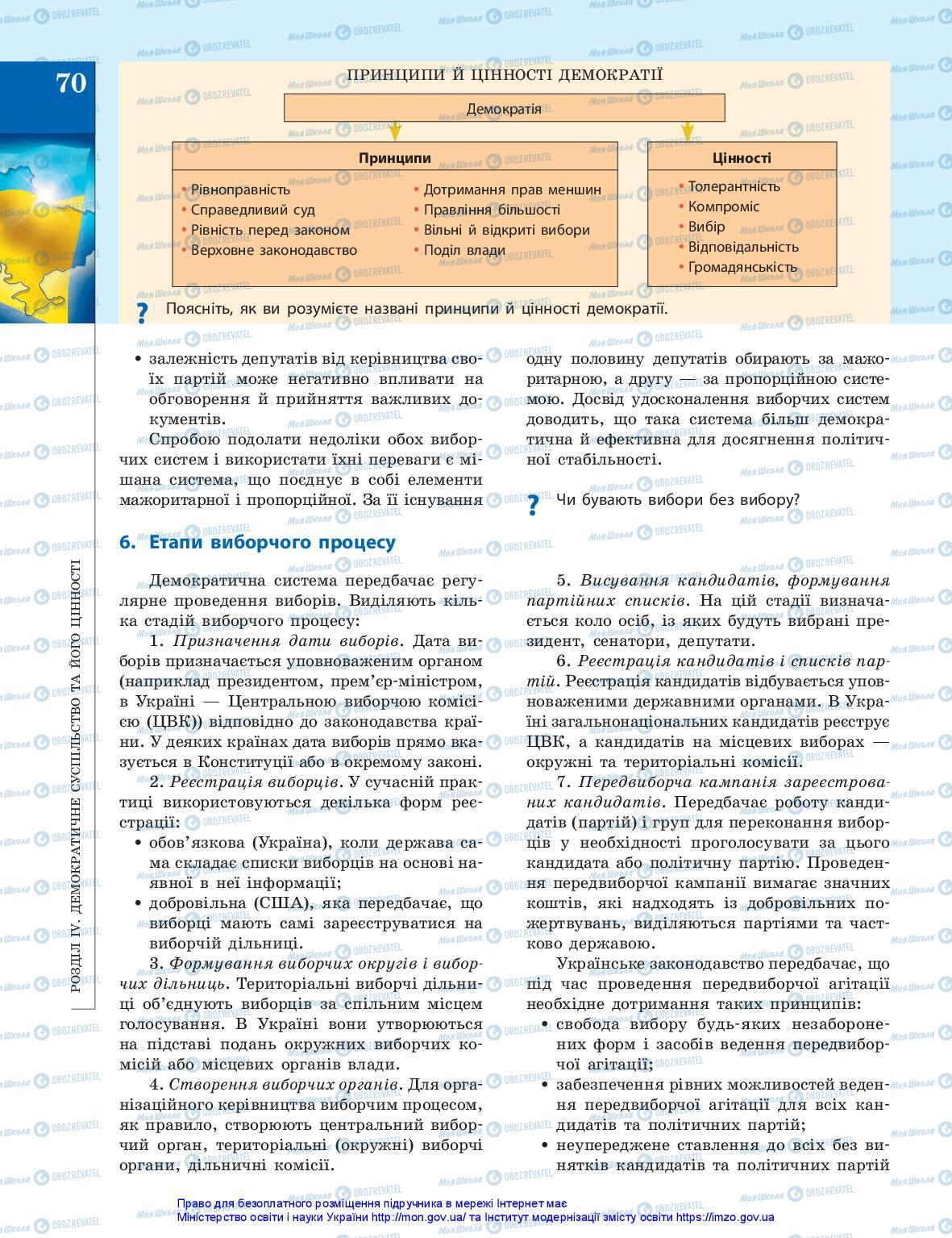 Підручники Громадянська освіта 10 клас сторінка 70