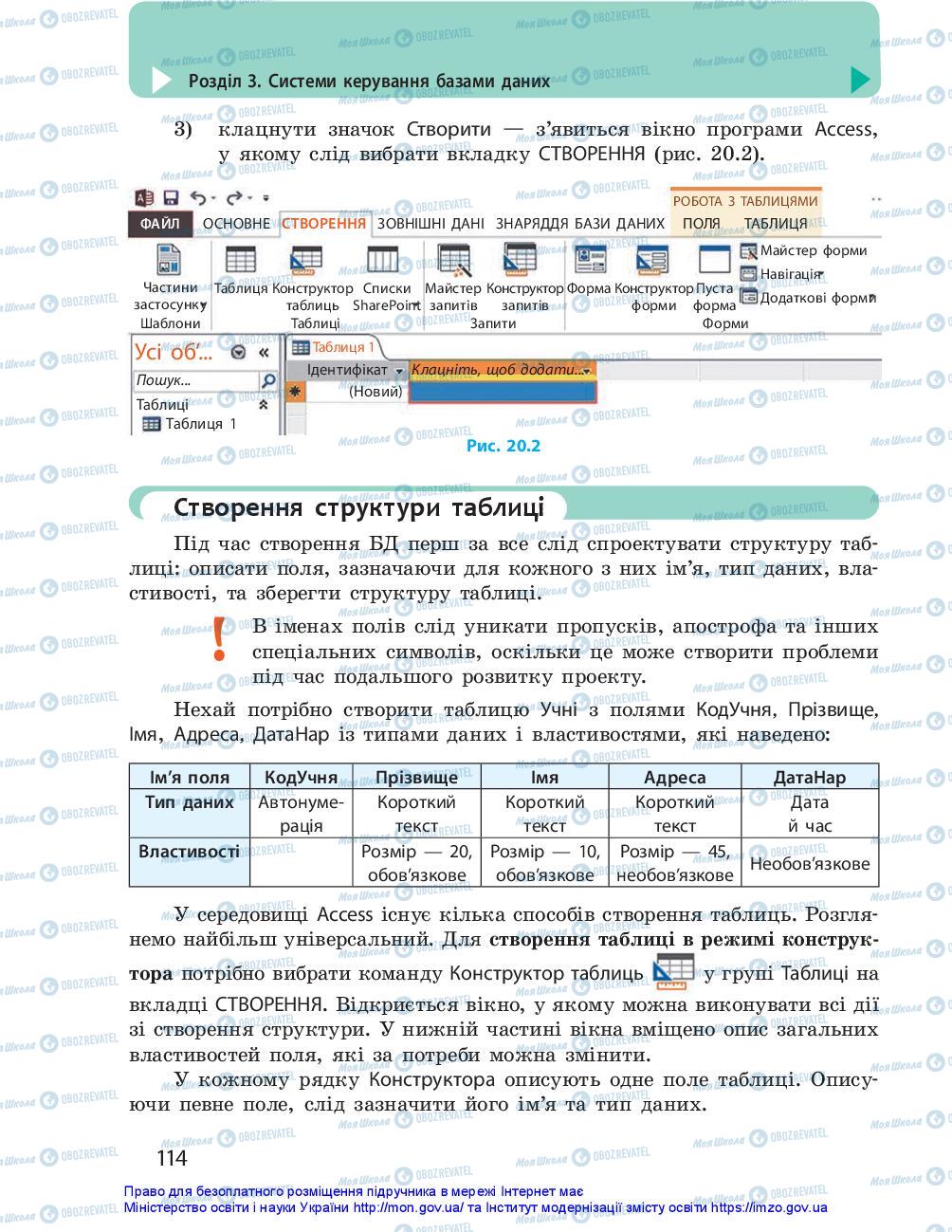 Підручники Інформатика 10 клас сторінка 114