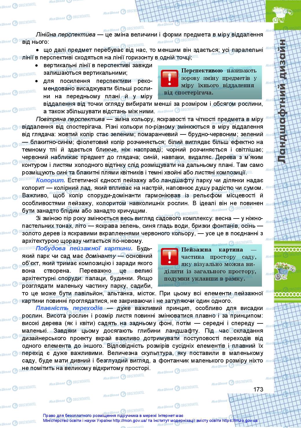 Підручники Технології 10 клас сторінка 173