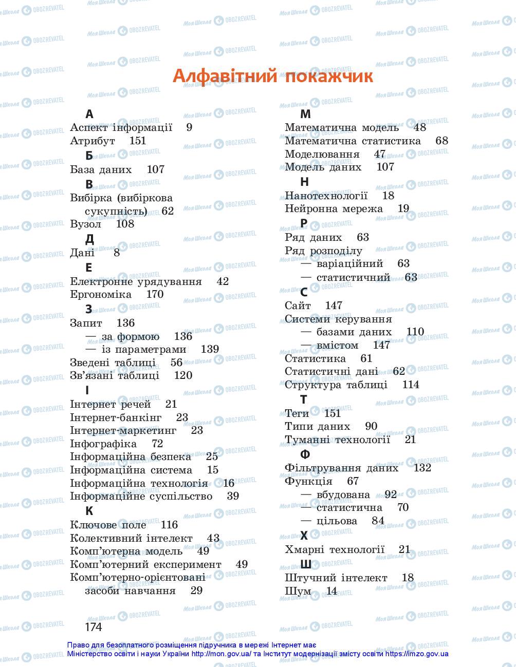 Підручники Інформатика 10 клас сторінка 174
