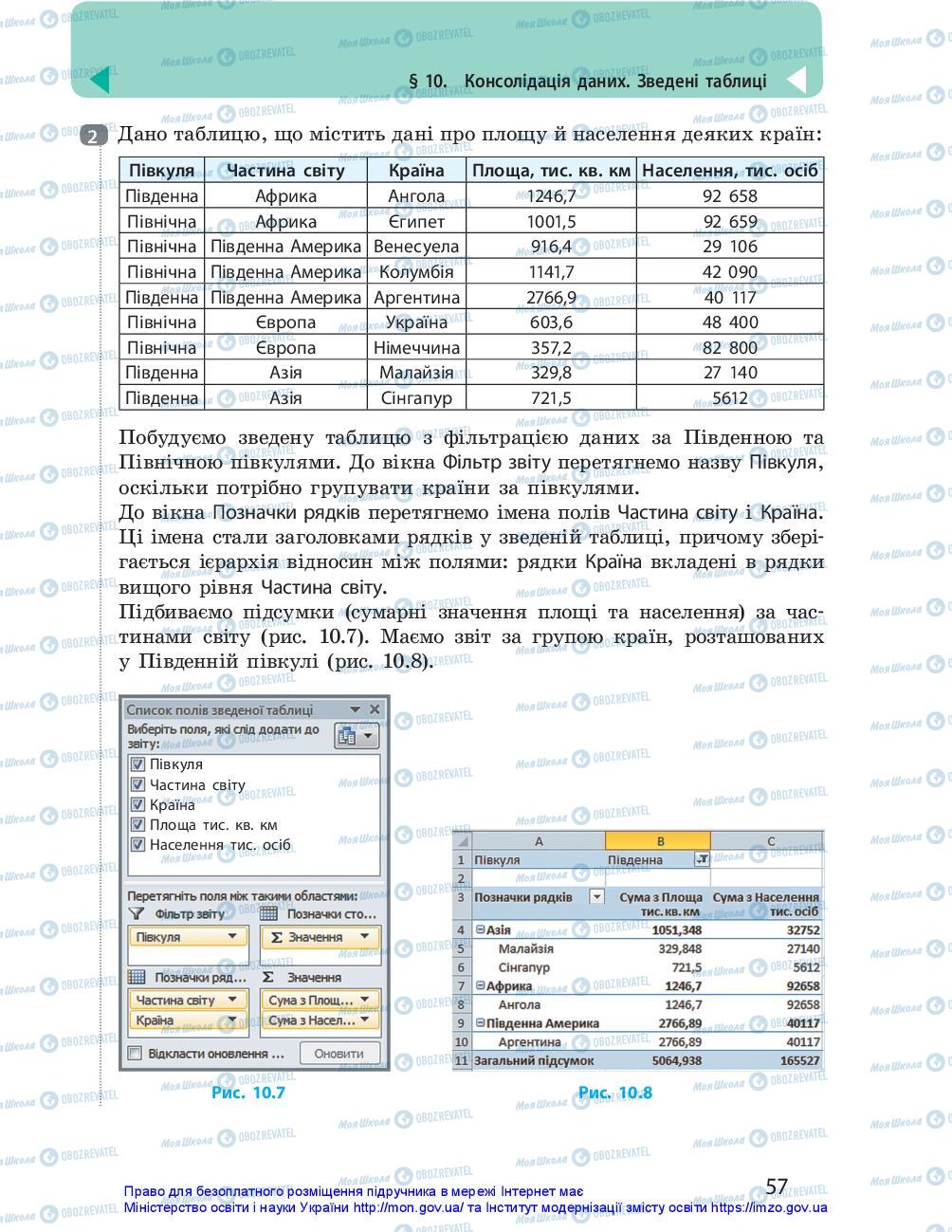 Учебники Информатика 10 класс страница 57