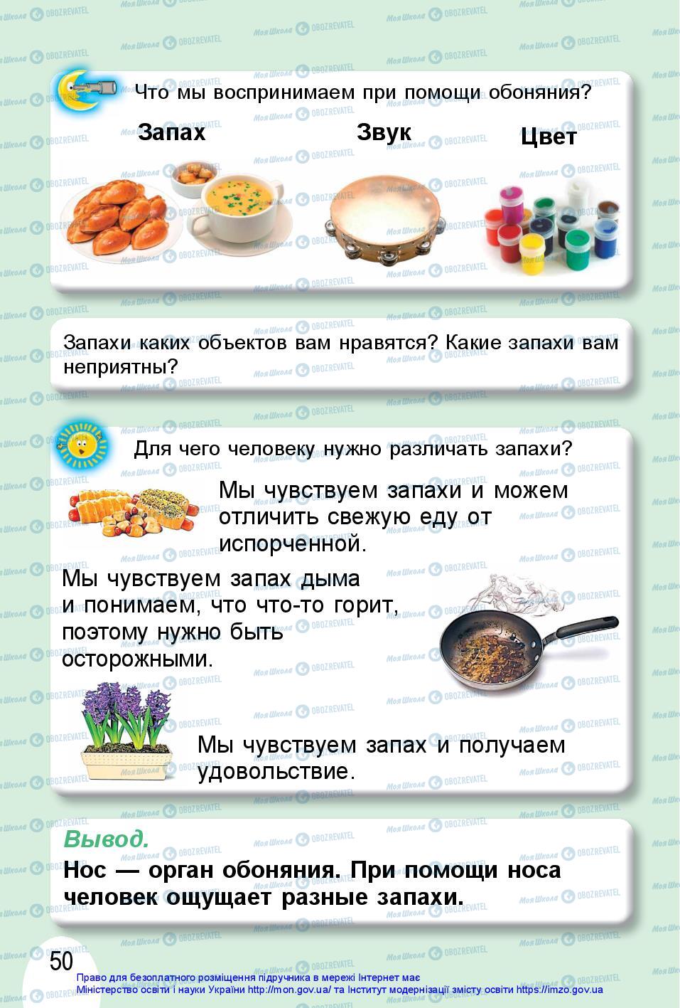 Підручники Я досліджую світ 1 клас сторінка 50