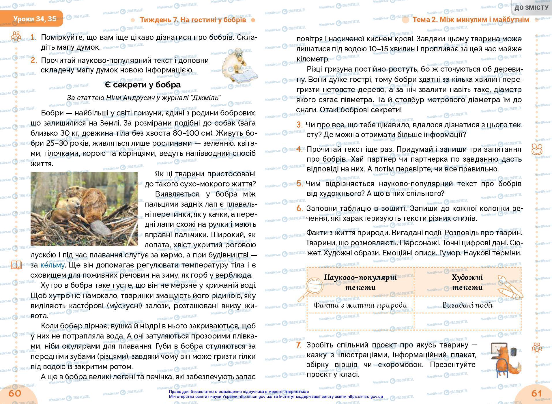 Учебники Укр мова 3 класс страница 60-61