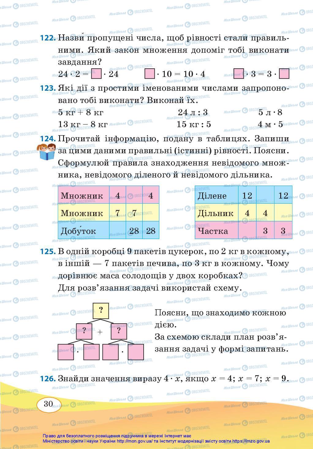 Підручники Математика 3 клас сторінка 30