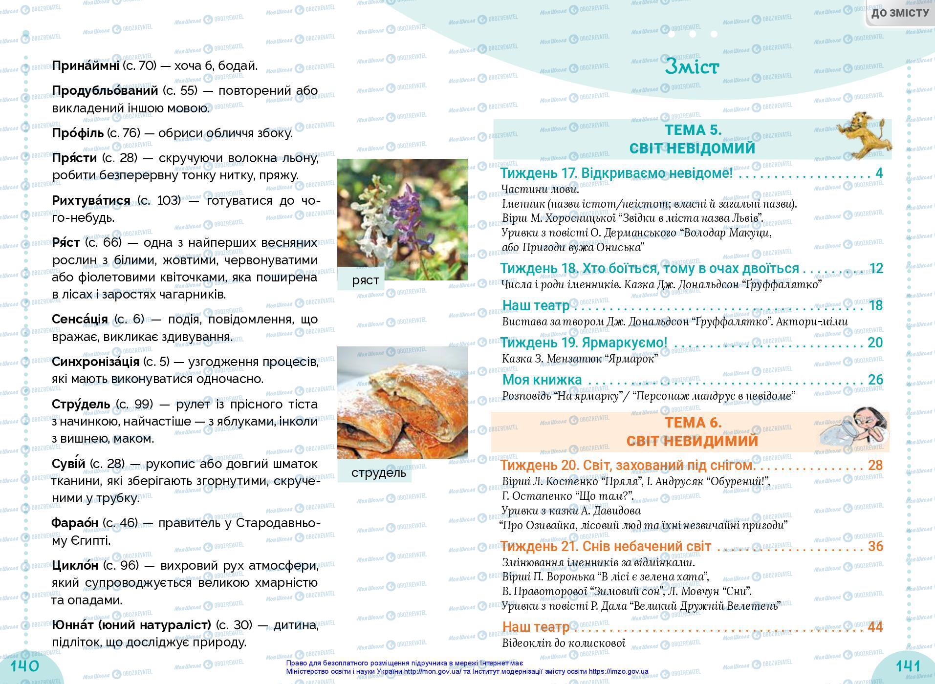 Підручники Українська мова 3 клас сторінка 140-141