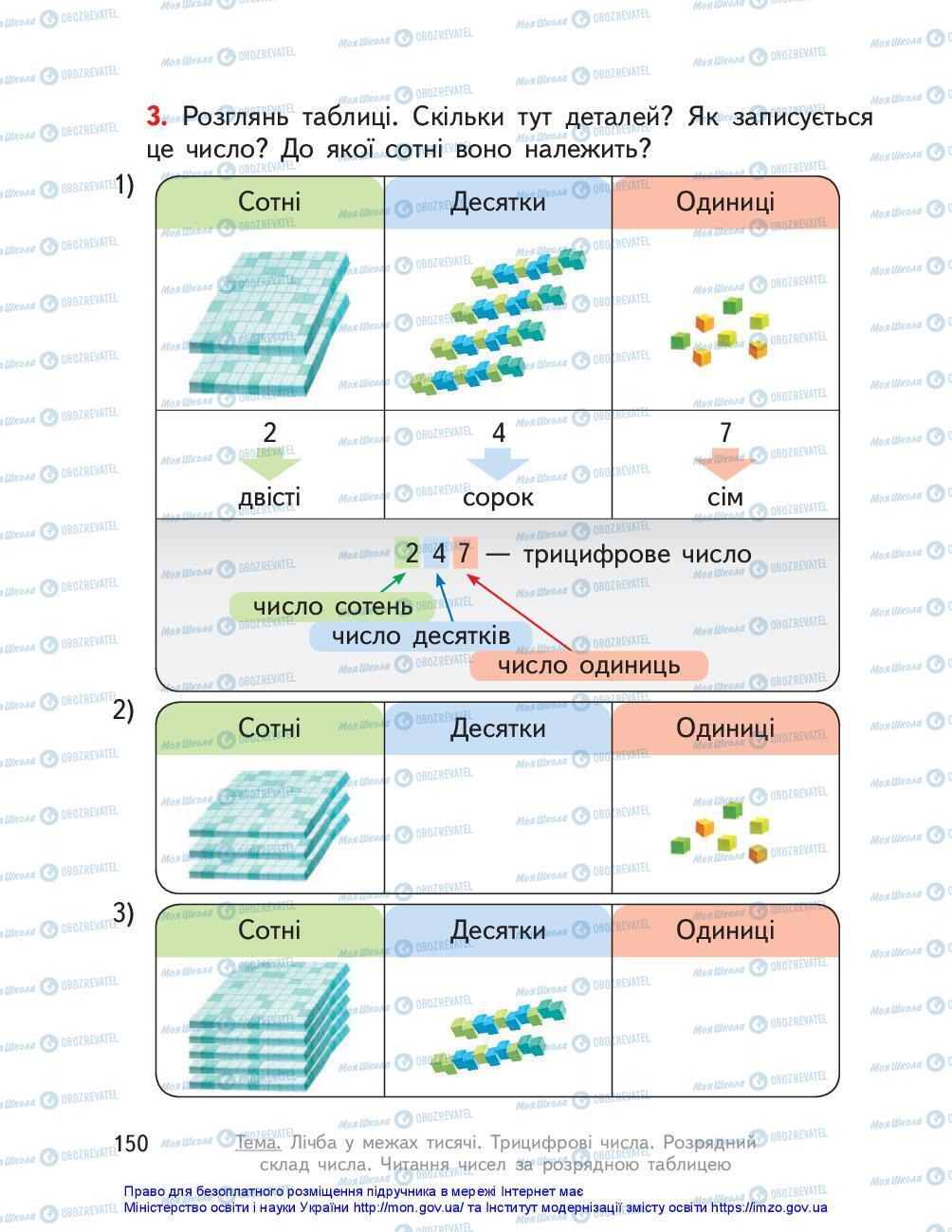Учебники Математика 3 класс страница 150