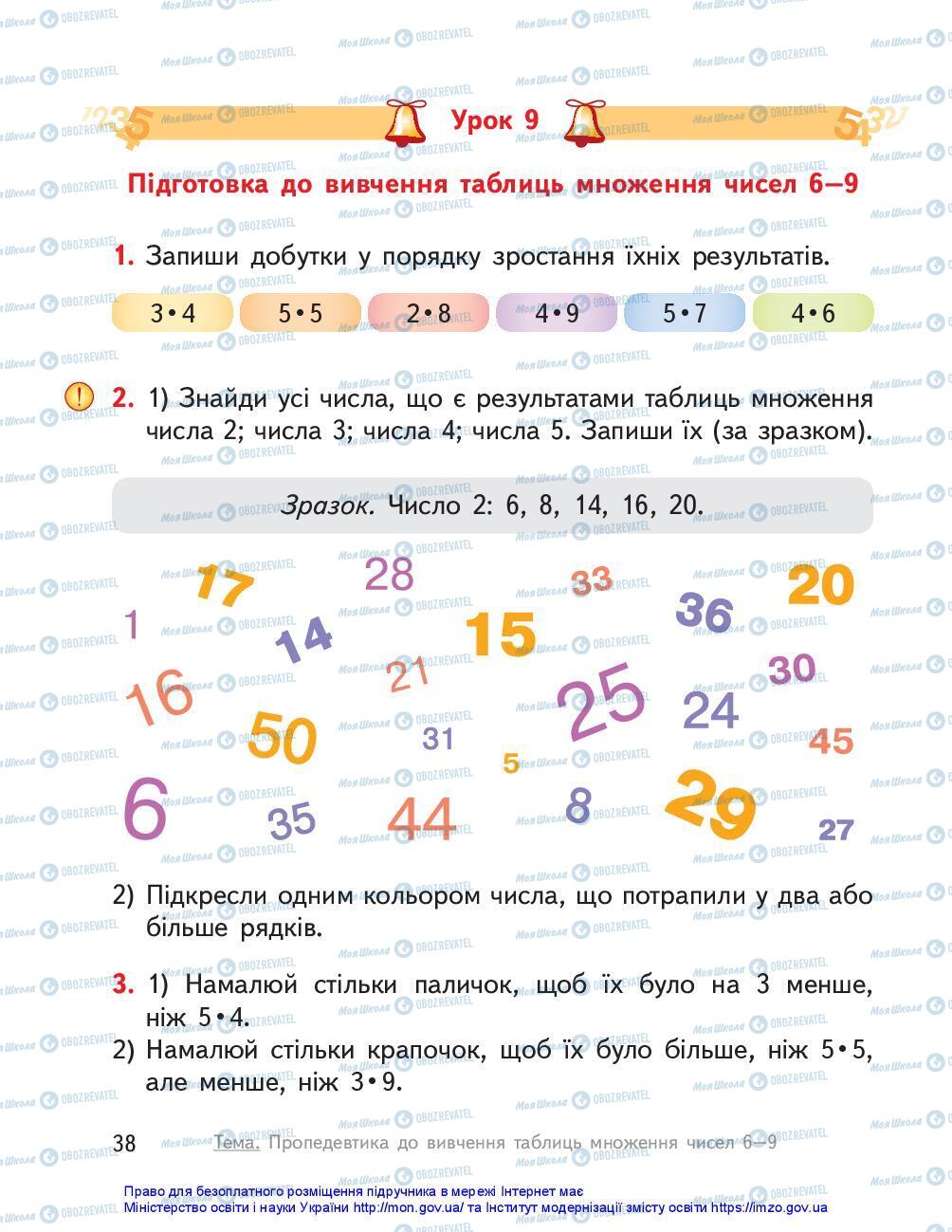 Учебники Математика 3 класс страница 38