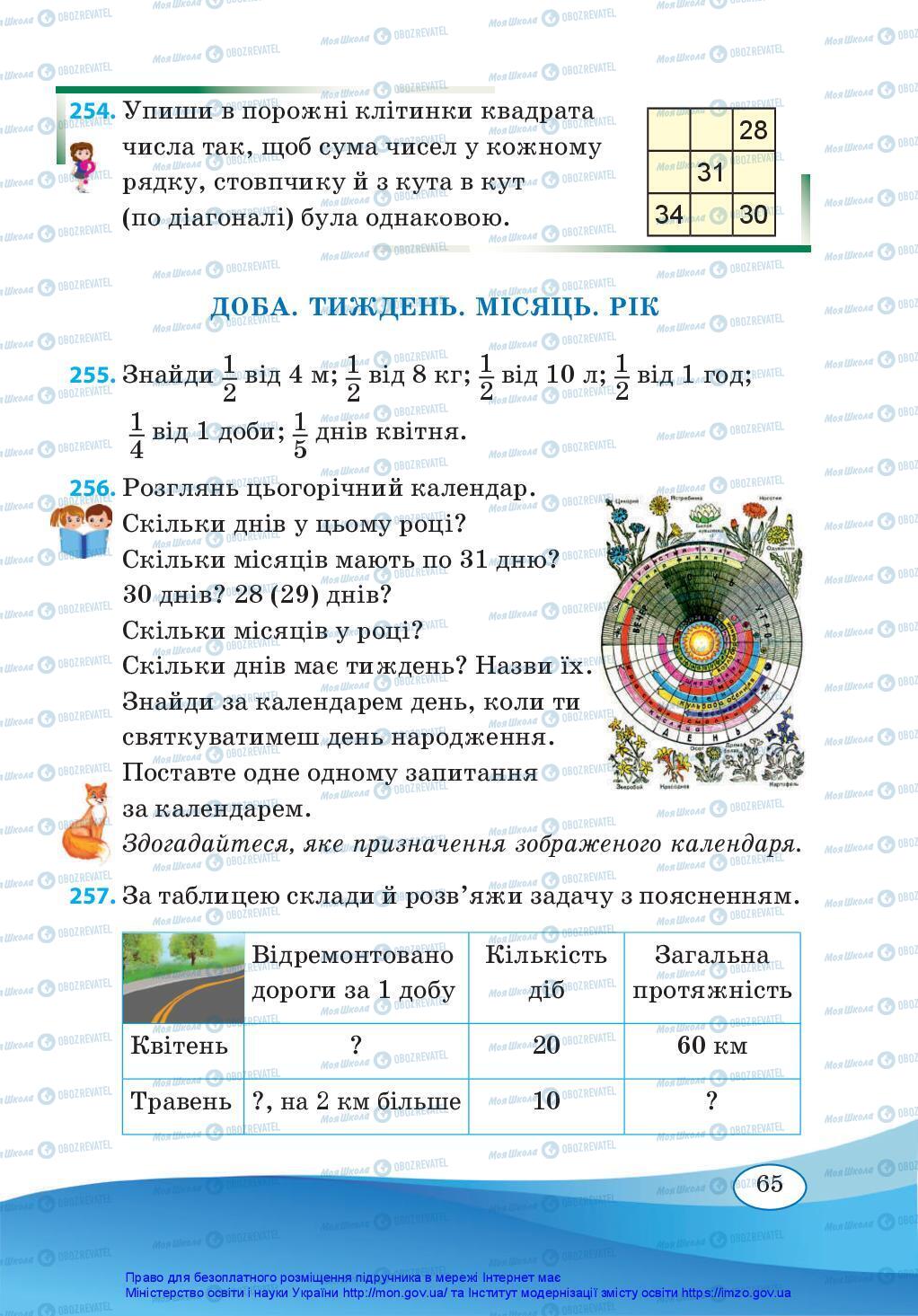 Підручники Математика 3 клас сторінка 65