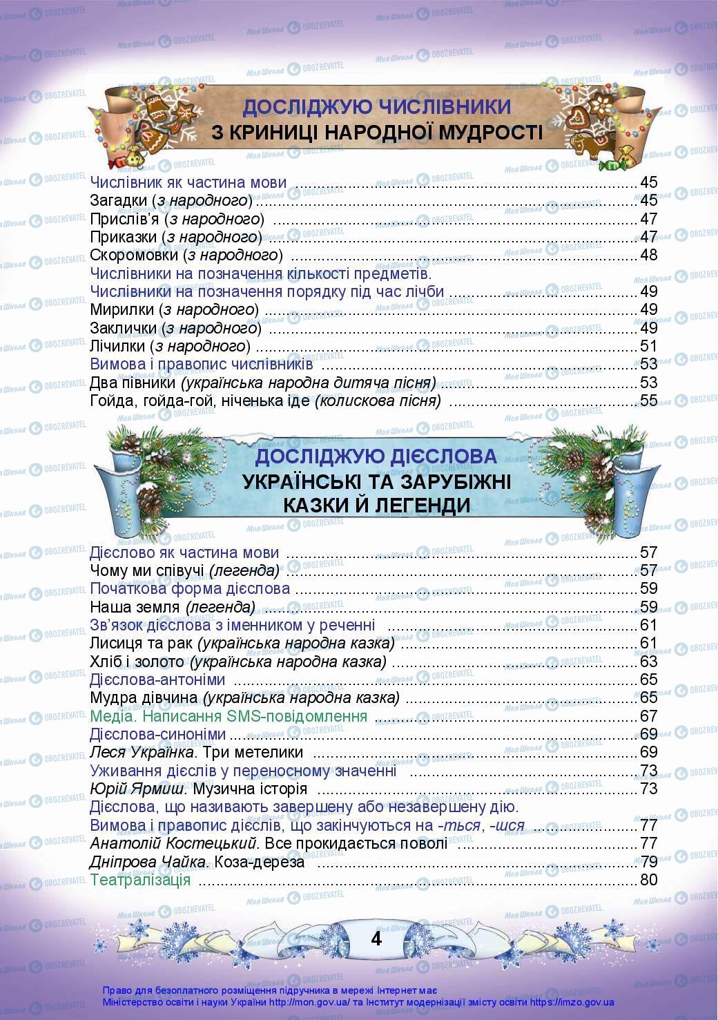 Підручники Українська мова 3 клас сторінка 4