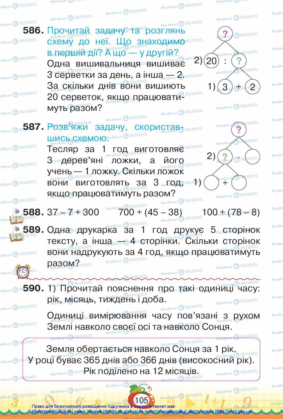 Підручники Математика 3 клас сторінка 105