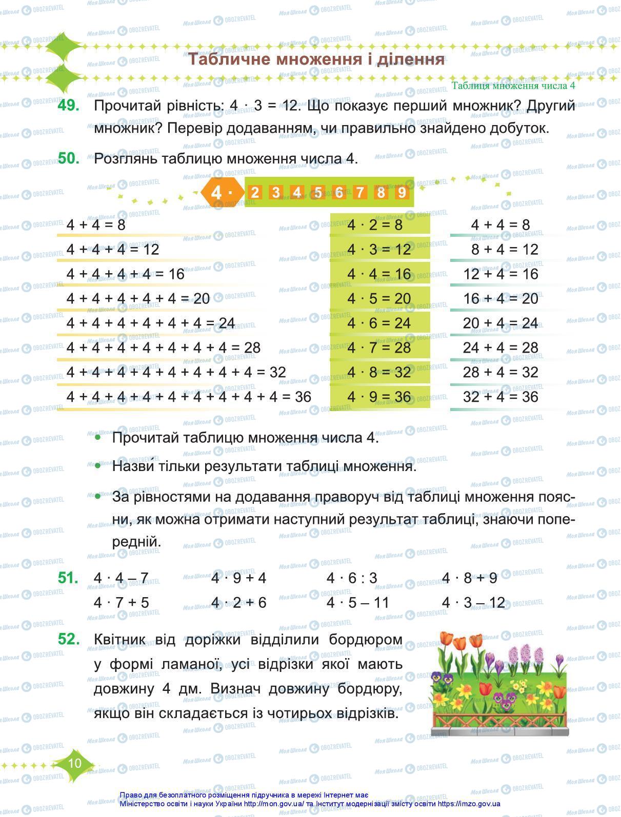 Підручники Математика 3 клас сторінка 10