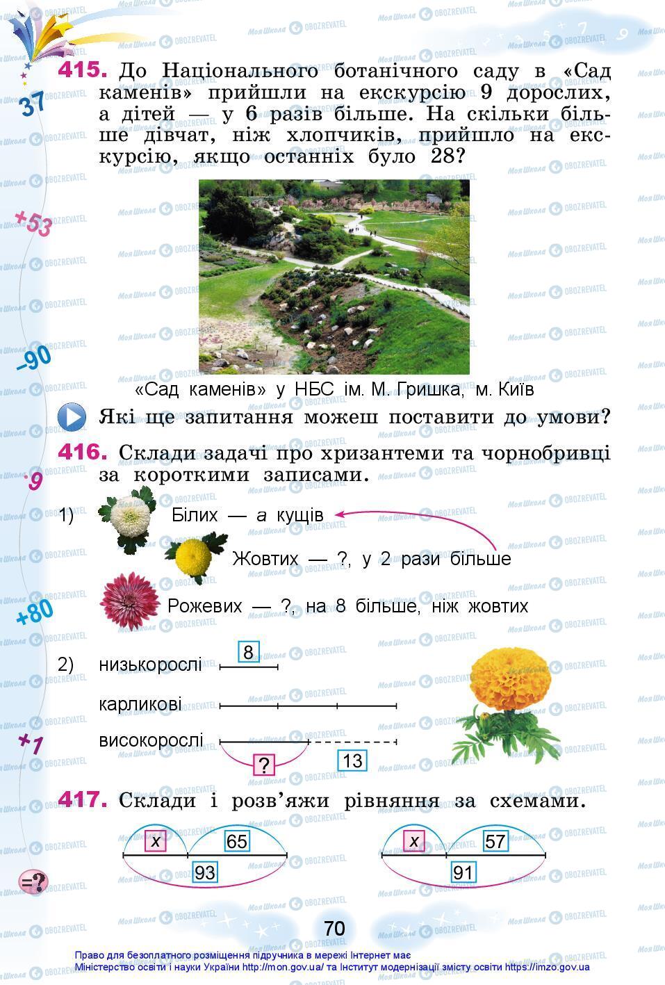 Учебники Математика 3 класс страница 70