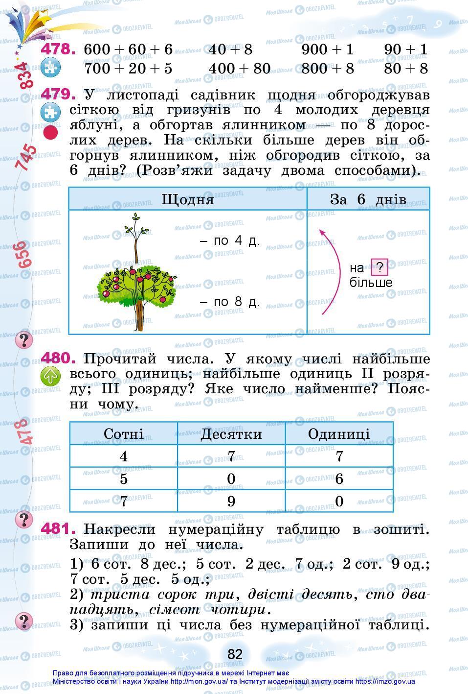 Підручники Математика 3 клас сторінка 82