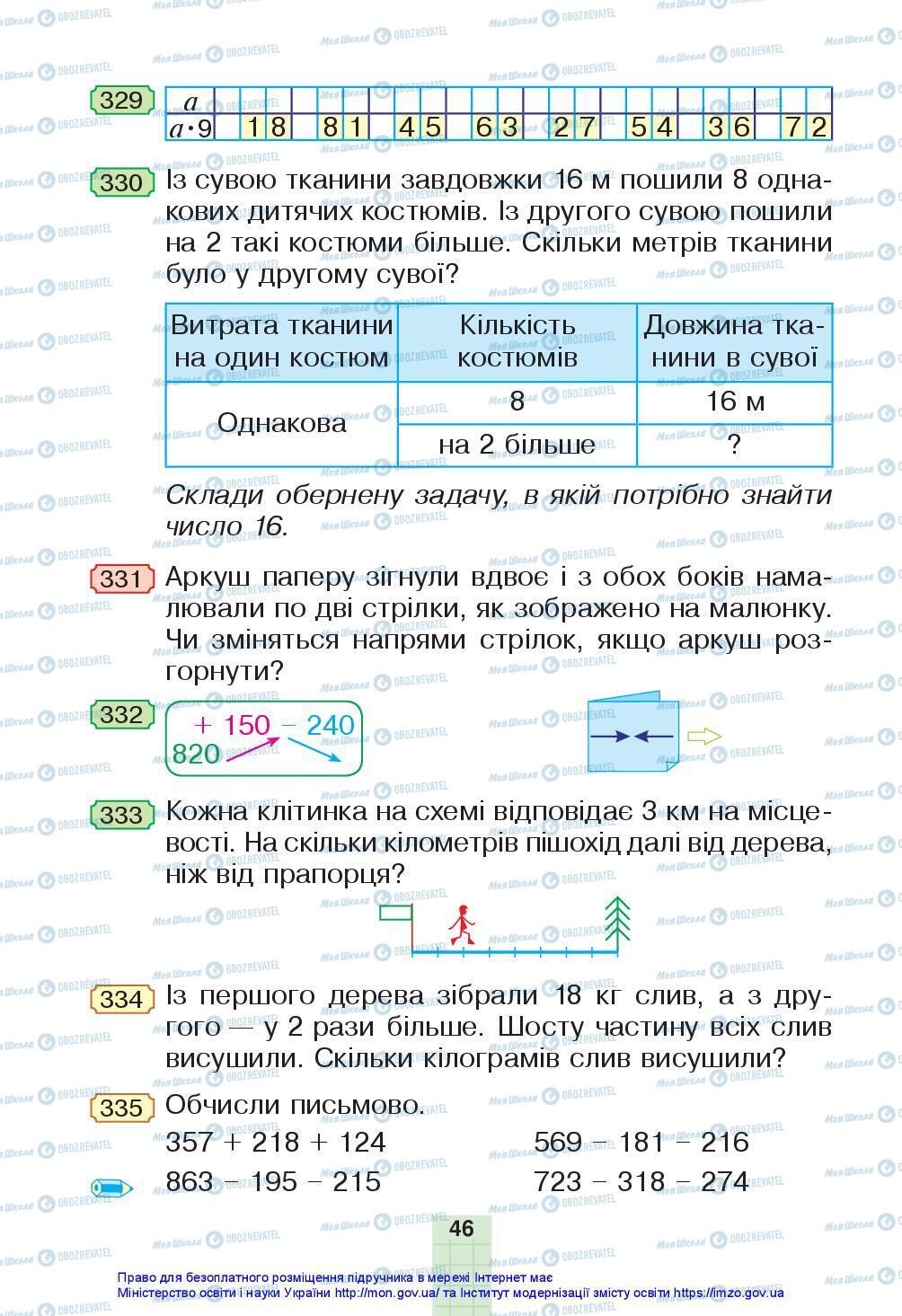 Учебники Математика 3 класс страница 46