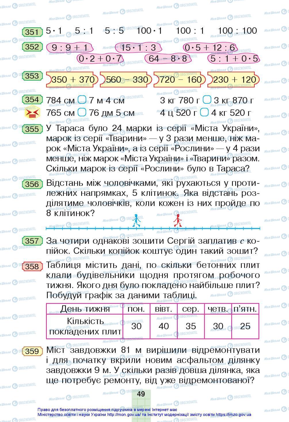 Учебники Математика 3 класс страница 49