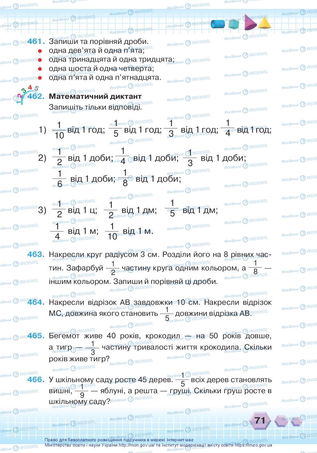 Учебники Математика 3 класс страница 71