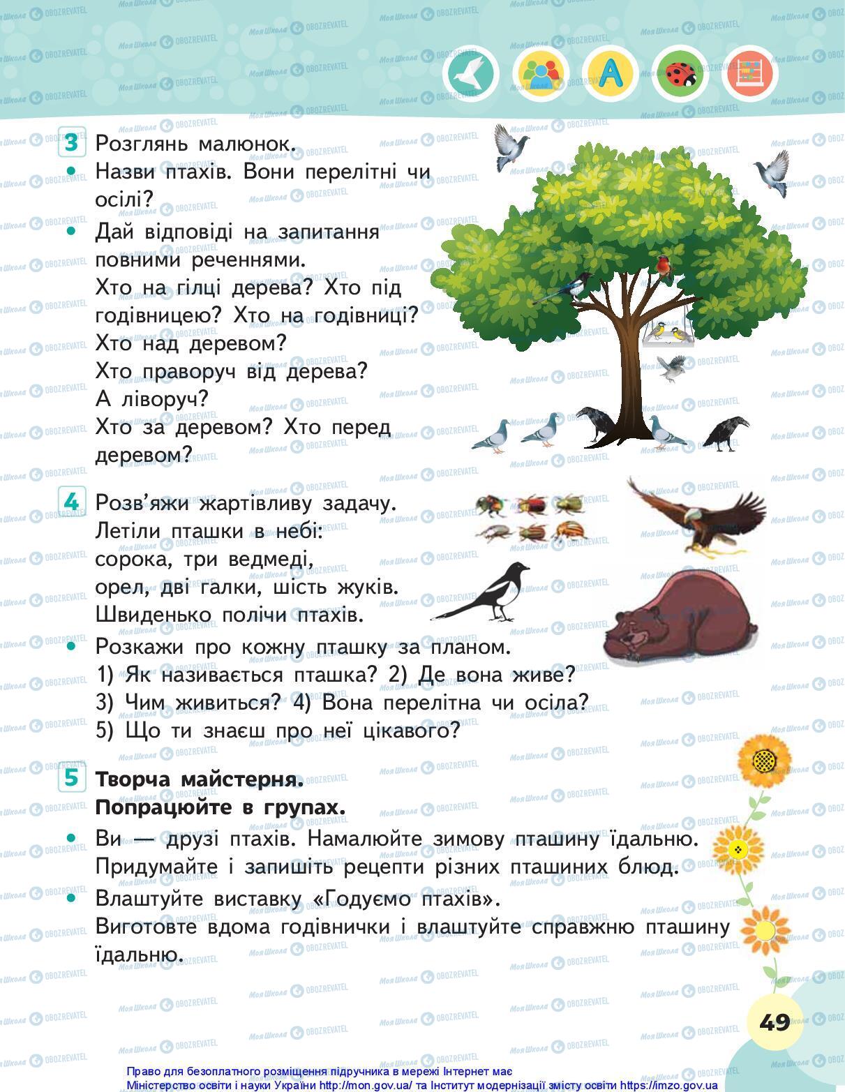 Підручники Я досліджую світ 1 клас сторінка 49