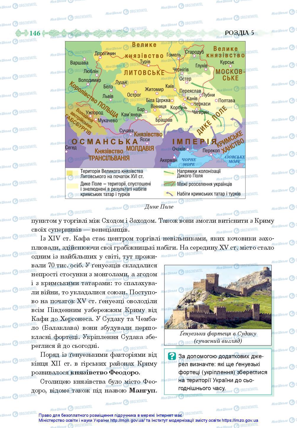 Учебники История Украины 7 класс страница 146