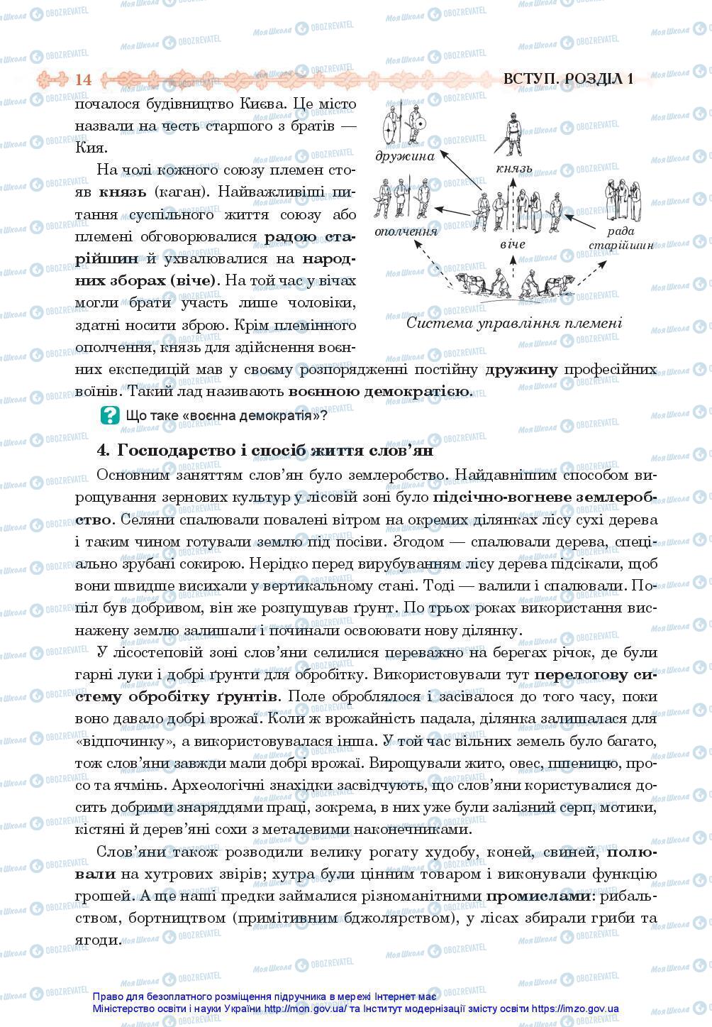 Підручники Історія України 7 клас сторінка 14