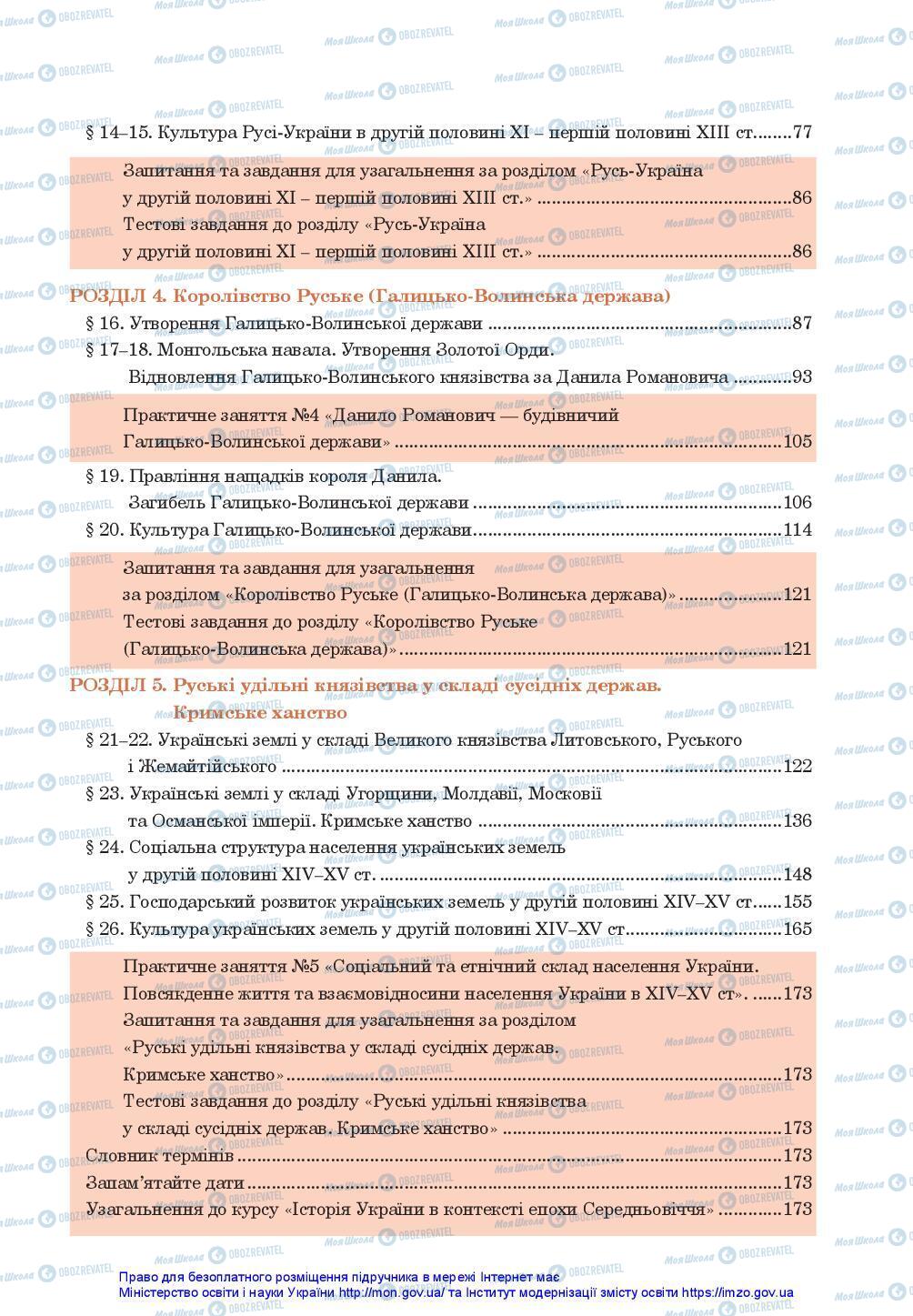 Підручники Історія України 7 клас сторінка 175