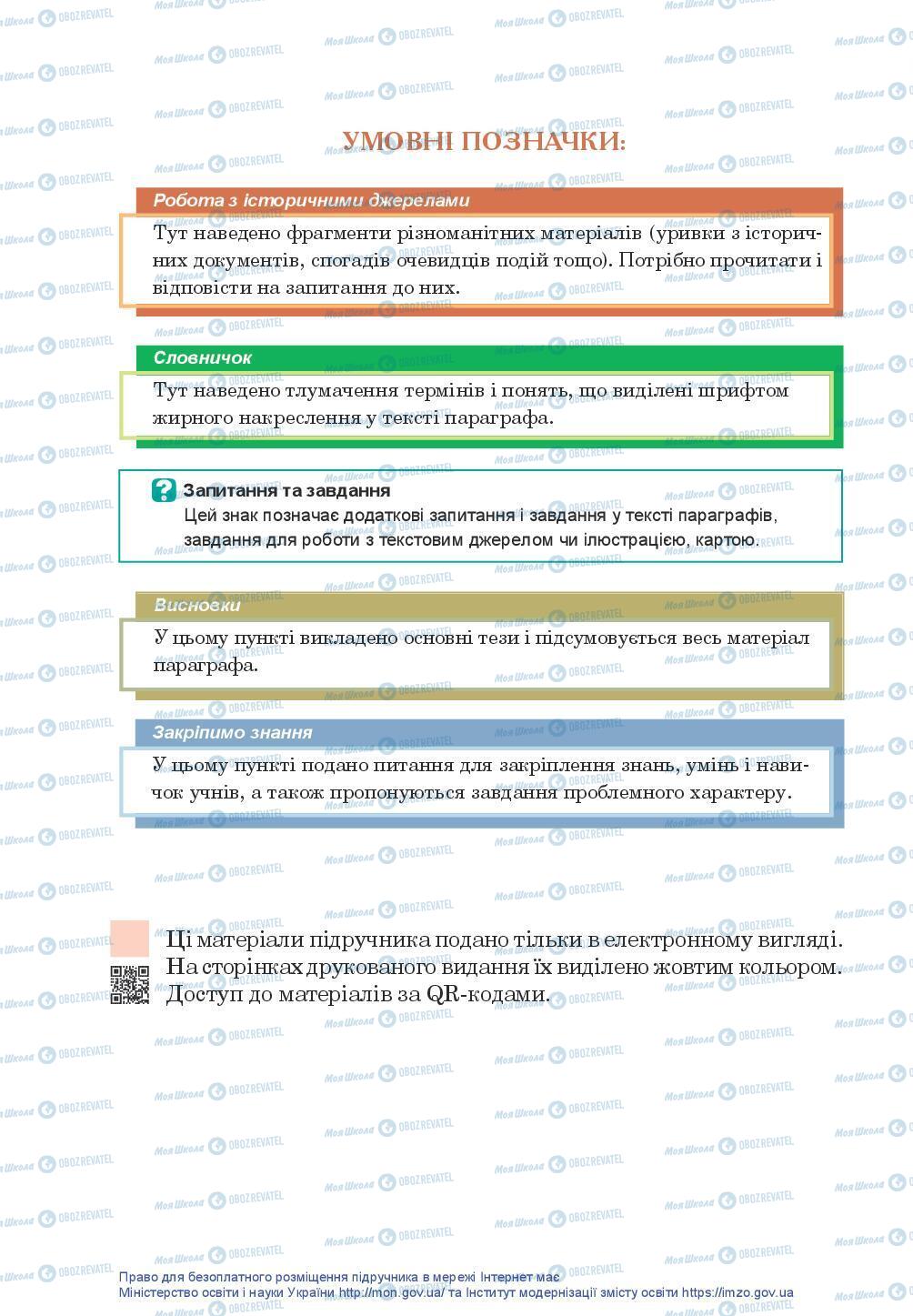 Учебники История Украины 7 класс страница 4