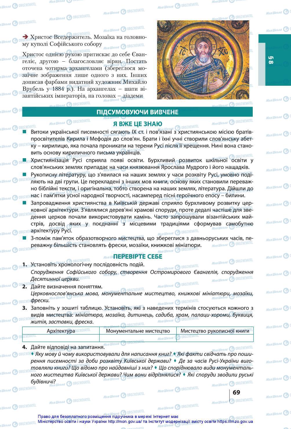 Підручники Історія України 7 клас сторінка 69