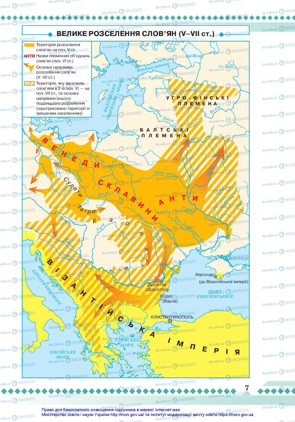 Підручники Історія України 7 клас сторінка 7
