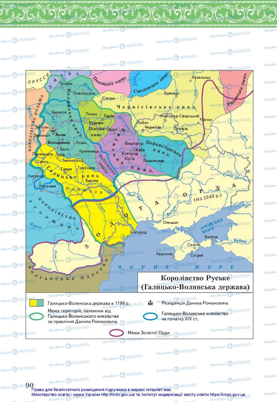 Підручники Історія України 7 клас сторінка 90