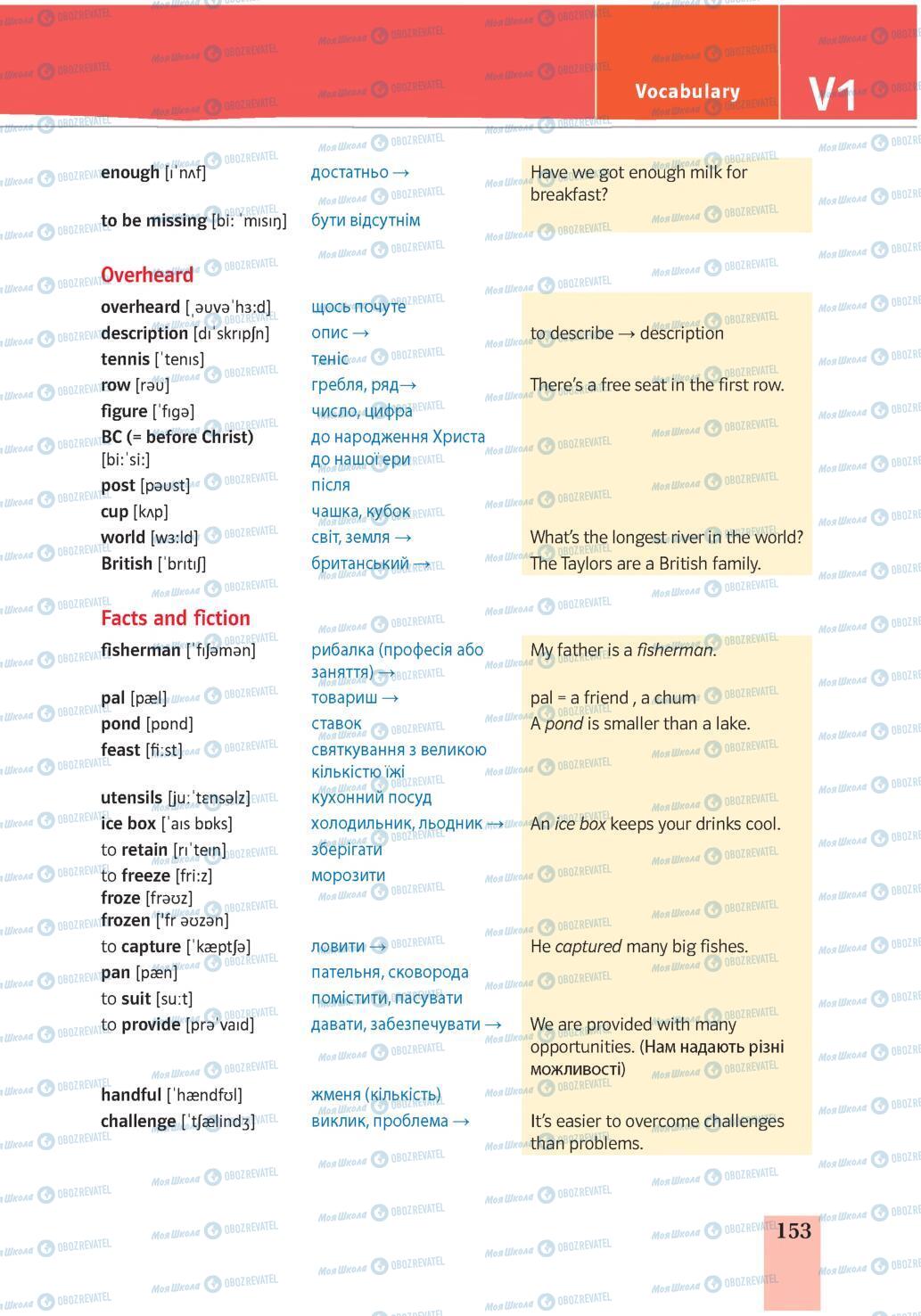 Підручники Англійська мова 7 клас сторінка 153