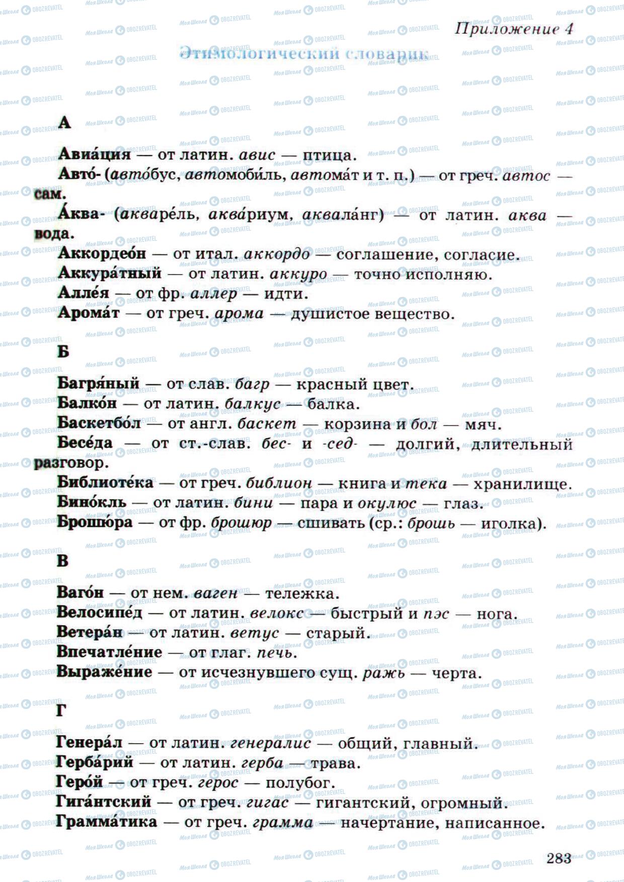 Учебники Русский язык 5 класс страница 283